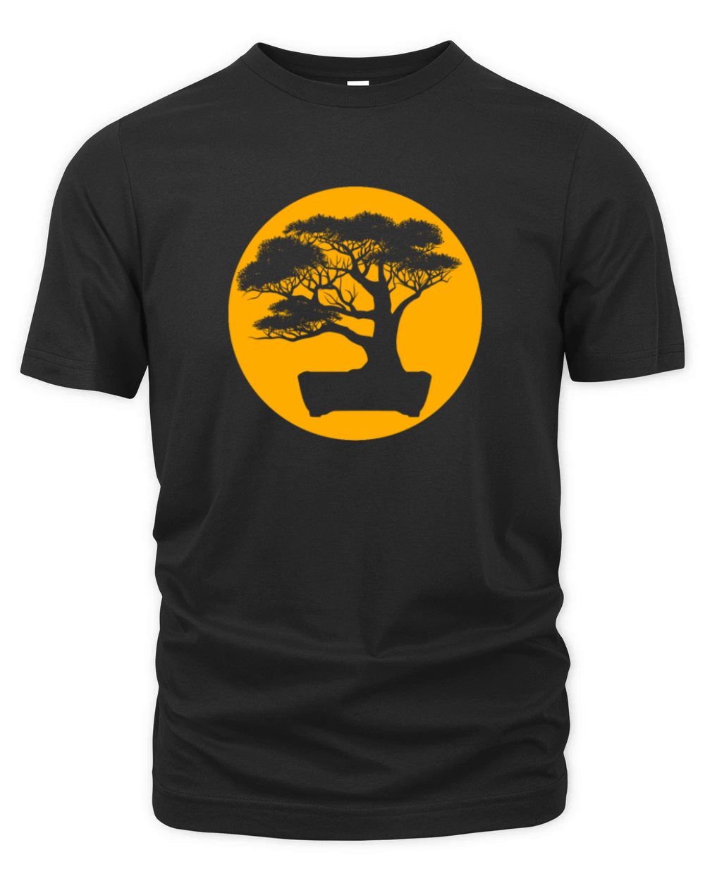 Bonsai T Shirt Japanese Trees Zen Buddhist Orange Organic Unisex T-shirt