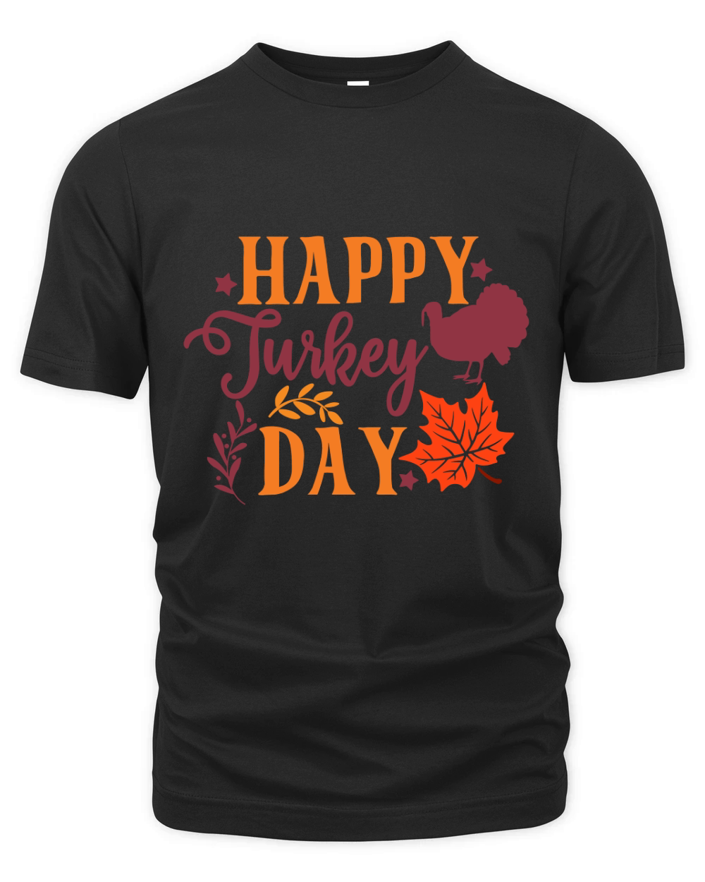 Happy Turkey Day Organic Unisex T-shirt