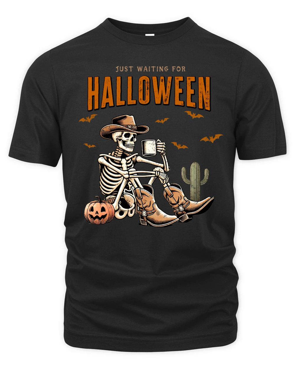 Just Waiting for Halloween Organic Unisex T-shirt