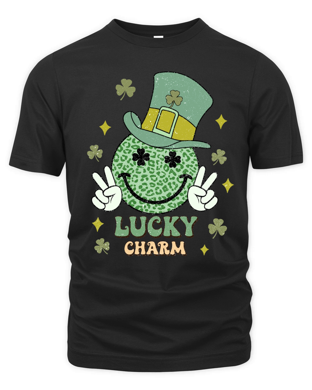 Retro St Patricks Day lucky charm Organic Unisex T-shirt