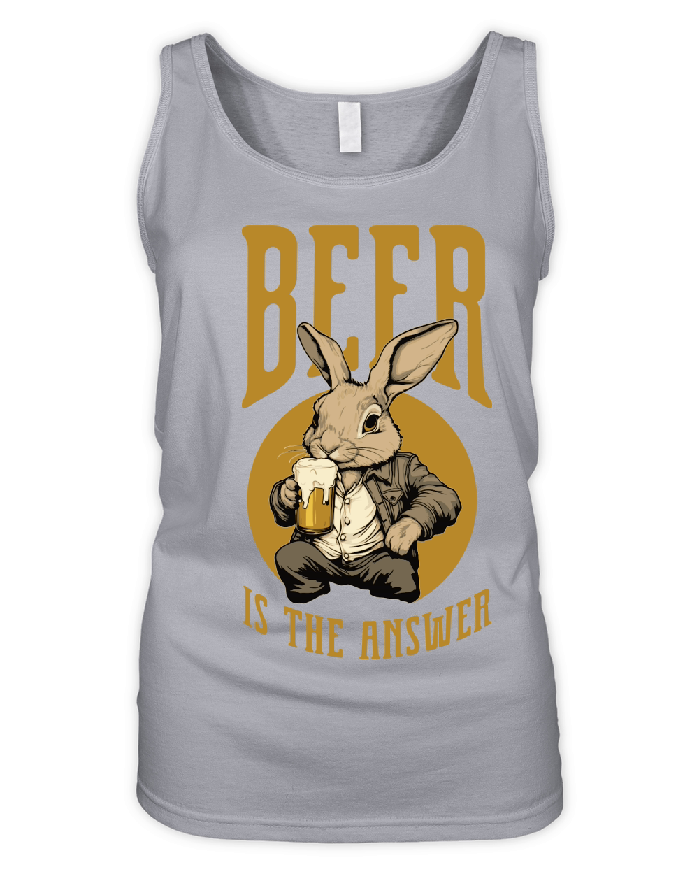 Beer is the Answer Organic Women's Tank Top