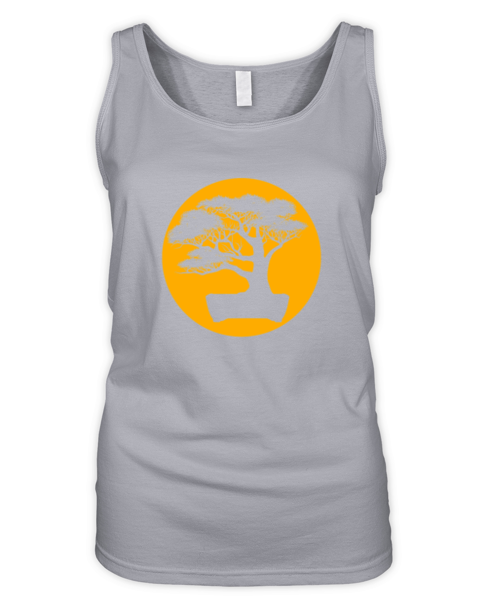 Bonsai T Shirt Japanese Trees Zen Buddhist Orange Organic Women's Tank Top