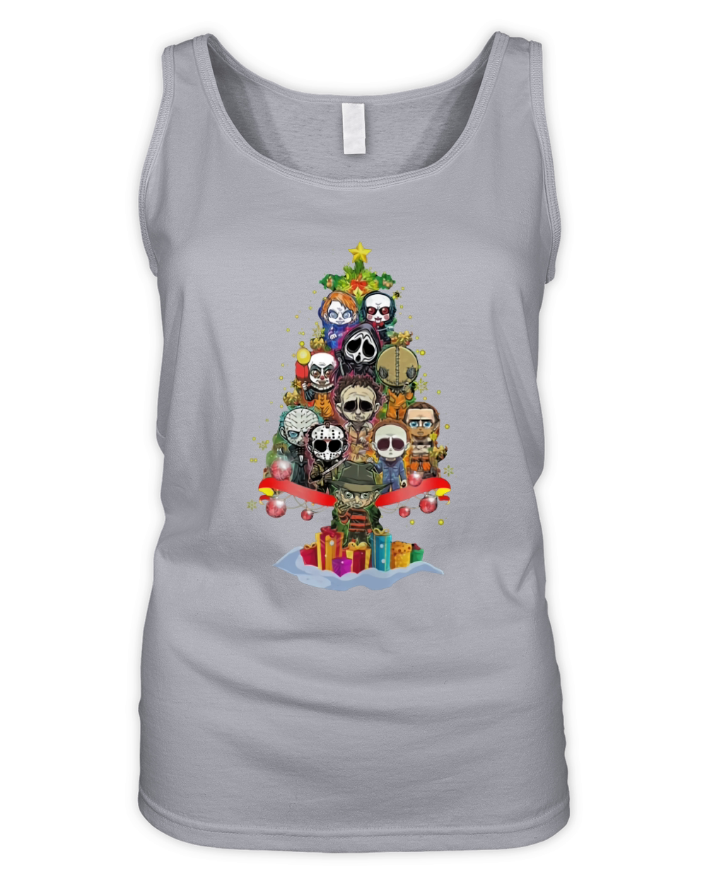 Christmas Tree Horror Character Merry Christmas Organic Women's Tank Top