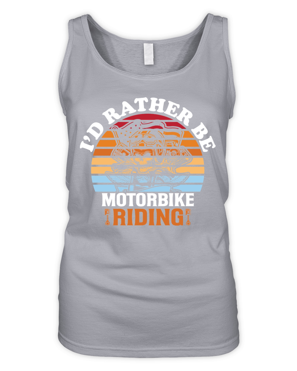 Id Rather Be Motorbike Riding Organic Women's Tank Top