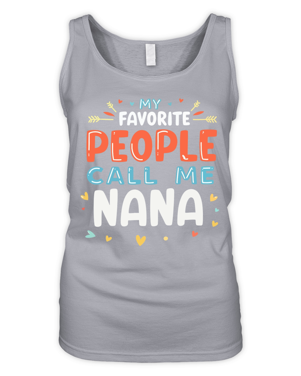 My favorite people call me nana 02 Organic Women's Tank Top