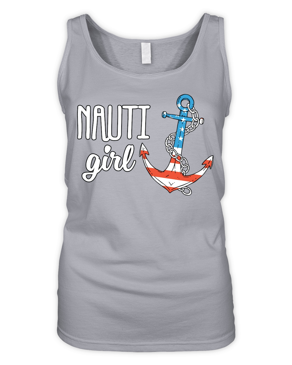 Nauti Girl Anchor America Organic Women's Tank Top