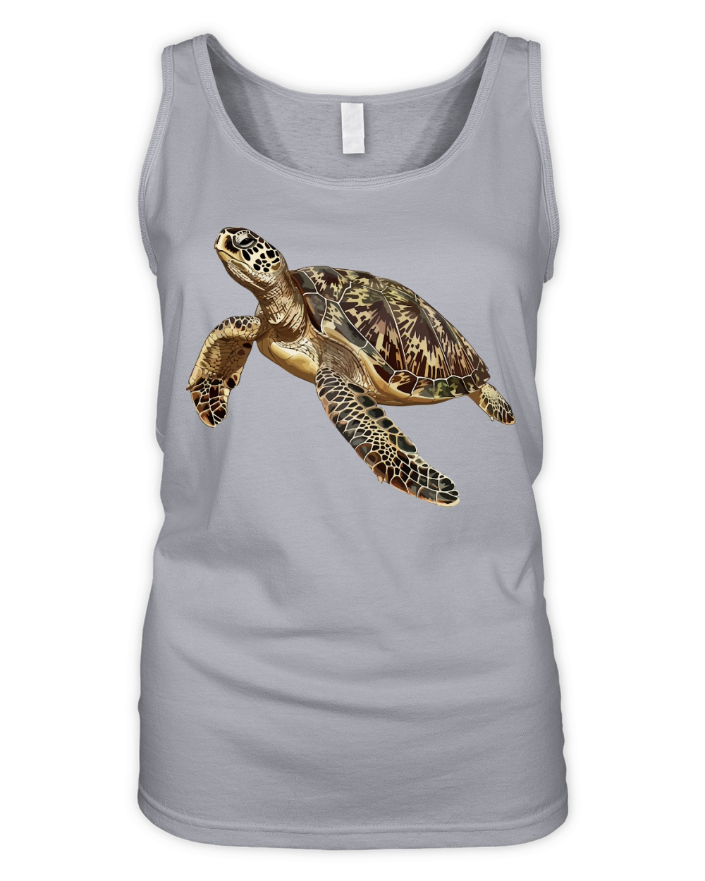 Turtle Vector Illustration Organic Women's Tank Top