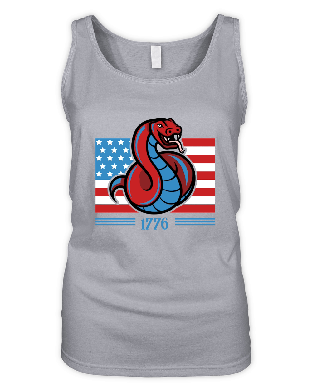 Vintage 4th July 1776 02 Organic Women's Tank Top