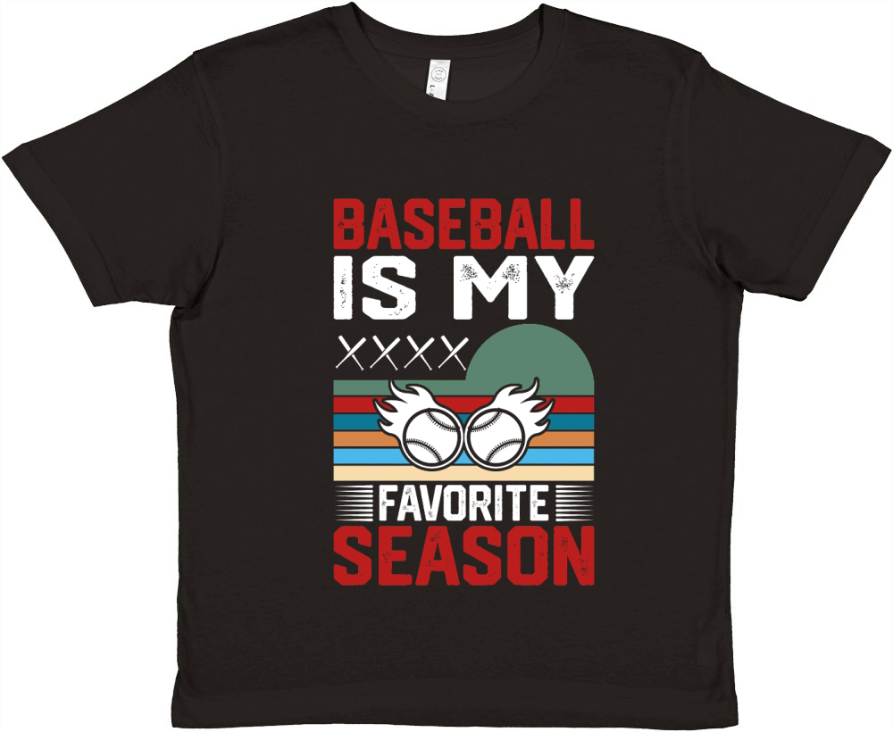 Baseball  was is and  Baseball typography Premium Kids Crewneck T-shirt