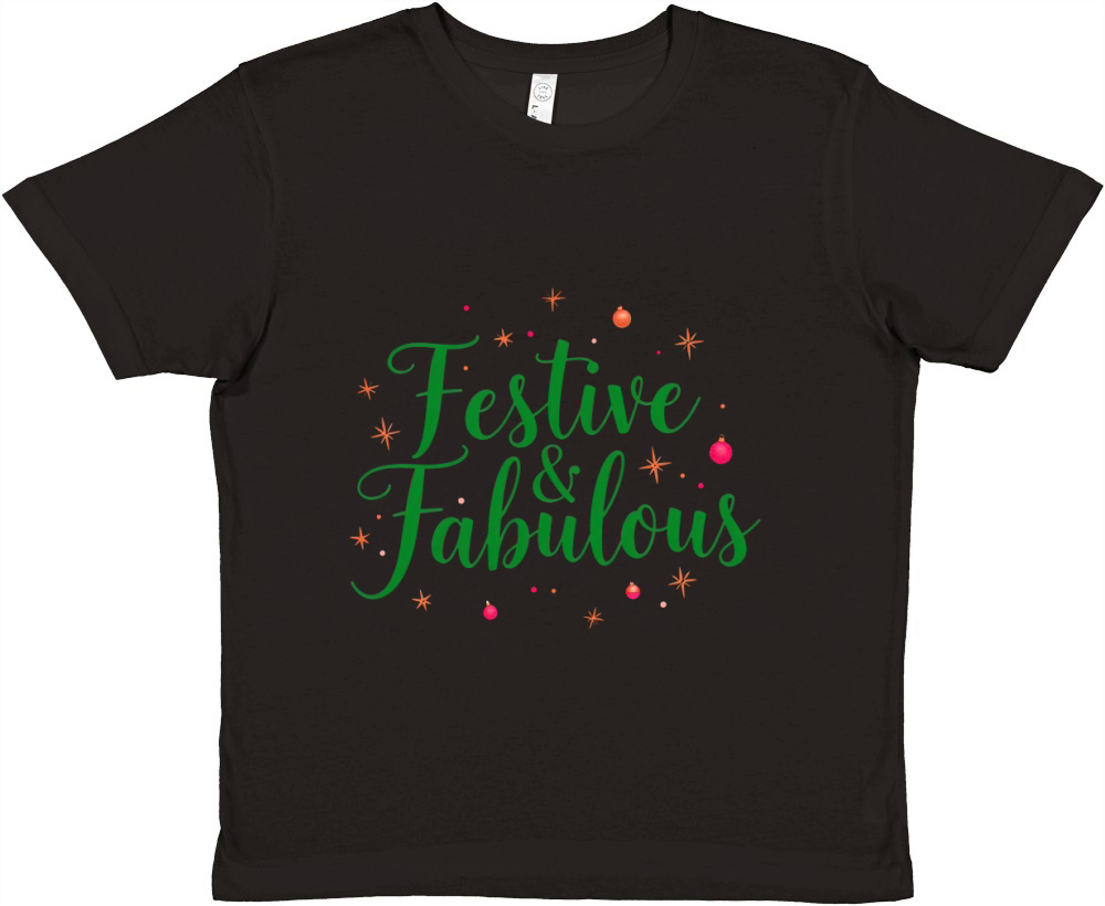 Festive & Fabulous 1 Premium Kids Crewneck T-shirt