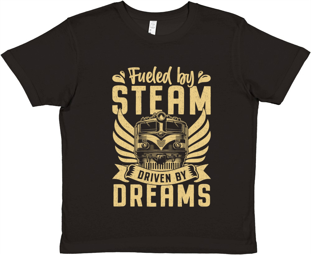 Fueled by steam Driven by dreams Premium Kids Crewneck T-shirt