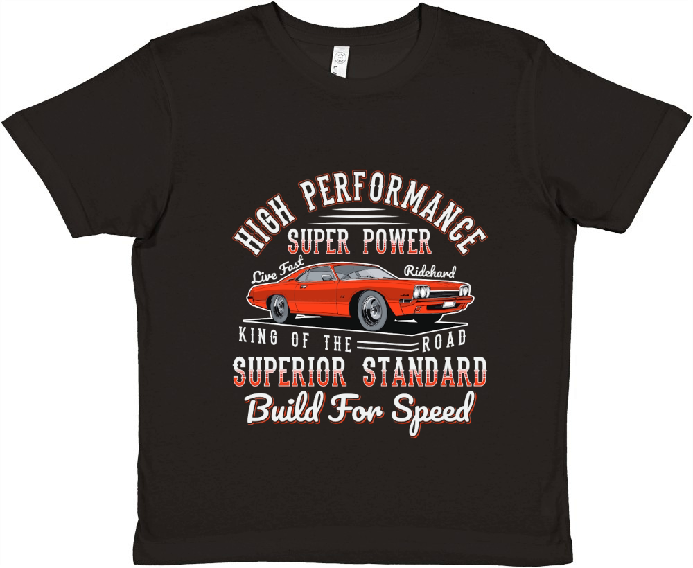 High Performance super power car Premium Kids Crewneck T-shirt
