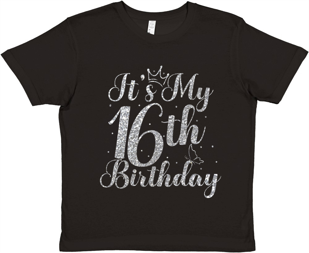 Its My 16th Birthday (1) Premium Kids Crewneck T-shirt