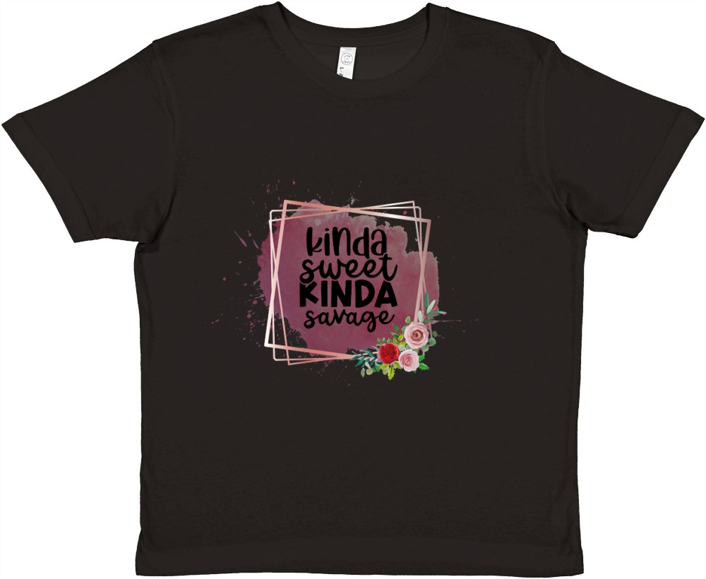 kinda sweet kinda savage Premium Kids Crewneck T-shirt