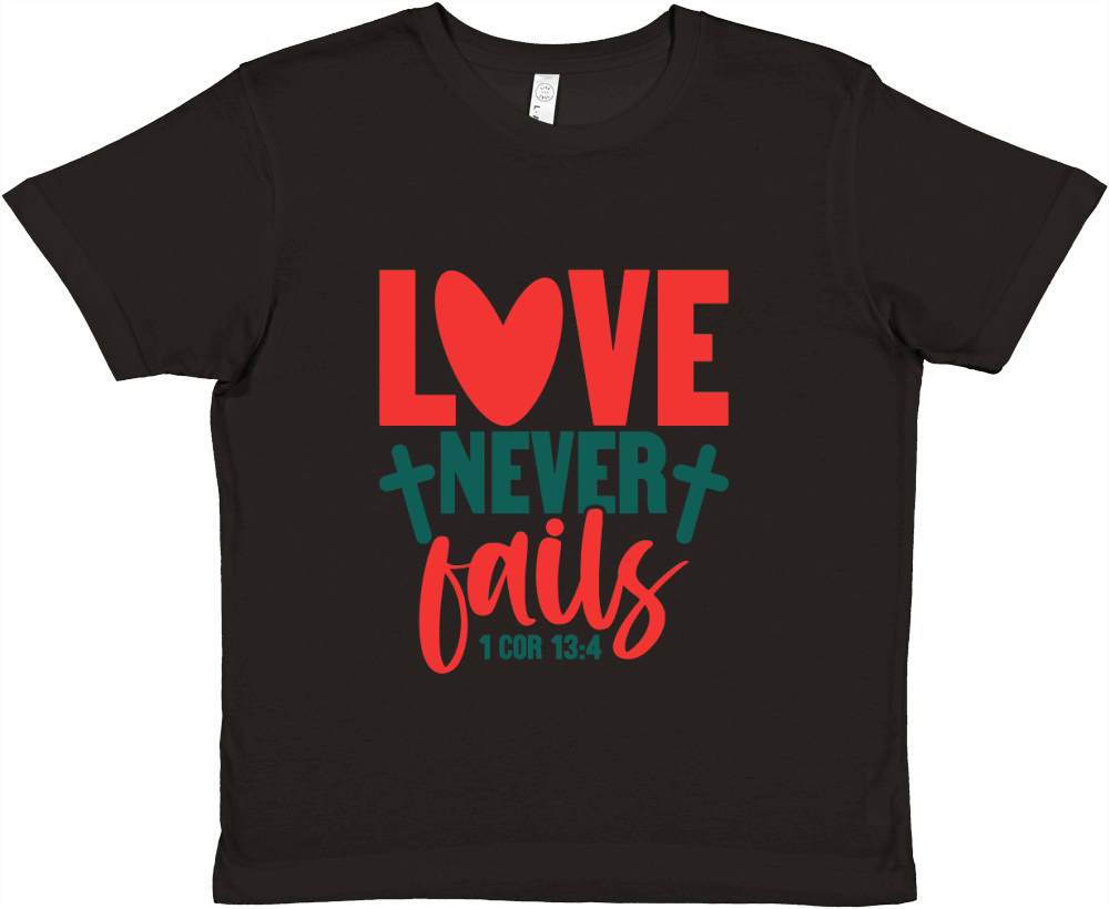 love never fails Premium Kids Crewneck T-shirt