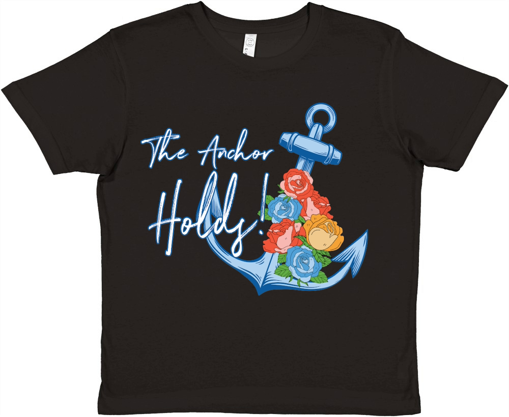 The Anchor Holds Floral Premium Kids Crewneck T-shirt
