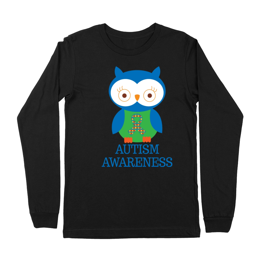 Autism Awareness Owl Premium Long Sleeve