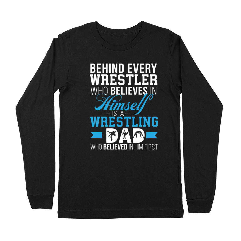 Wrestling Dad Design Premium Long Sleeve