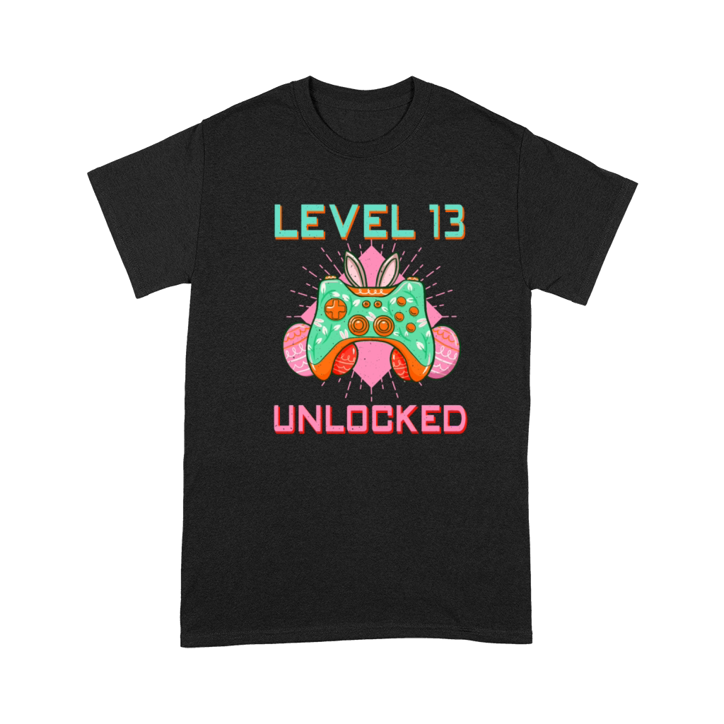 13 Year Old Level Unlock Gamer Game Easter Sunday Premium T-shirt