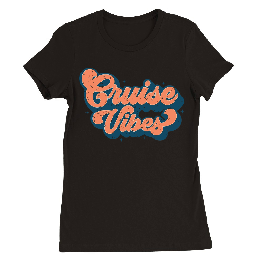 CruiseVibes Retro Premium Womens Crewneck T-shirt