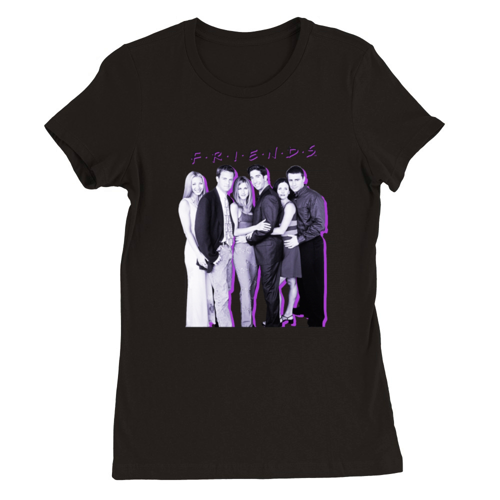 Friends Vintage Premium Womens Crewneck T-shirt