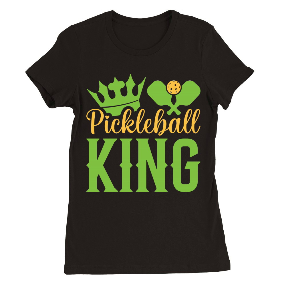 Pickleball King 06 Premium Womens Crewneck T-shirt