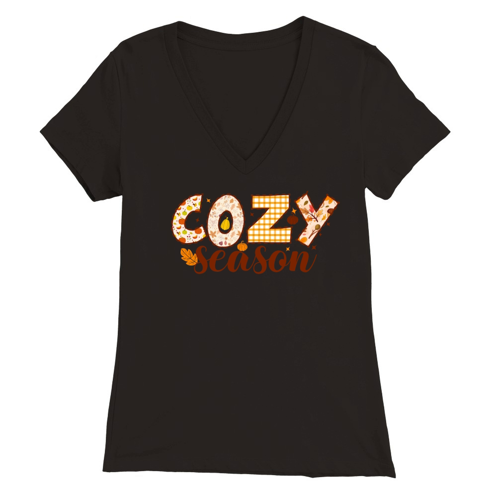 Cozy season Premium Womens V-Neck T-shirt