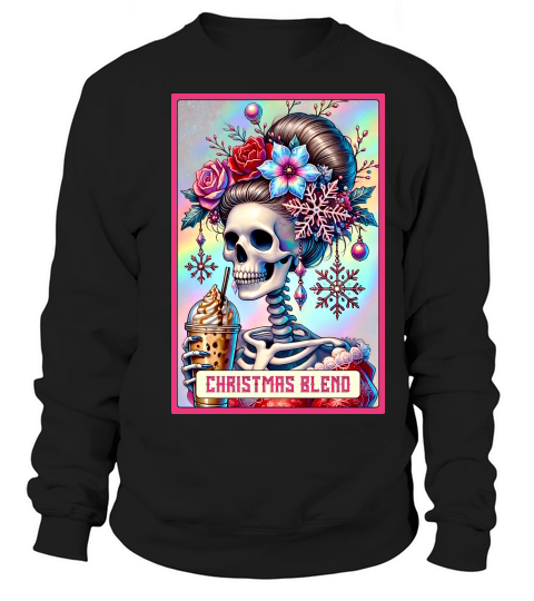 14.Christmas Skeleton Taro Cards Bundle Sweatshirt Unisex