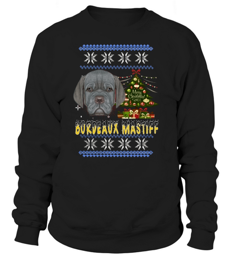 Bordeaux Mastiff Christmas Day Sweatshirt Unisex