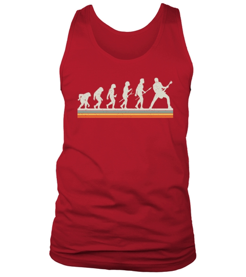 Guitar Player Evolution Funny Guitarist Vintage Tank Top Unisex