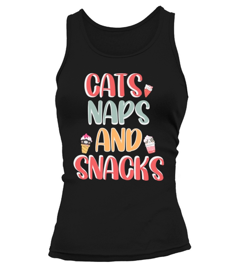 Cats, naps and snacks.1 Tank top Woman
