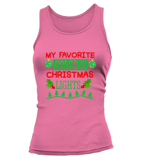 My Favorite Color is Christmas Lights 4 Tank top Woman