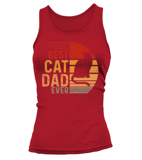 Vintage Best Cat Dad Ever Retro Tank top Woman