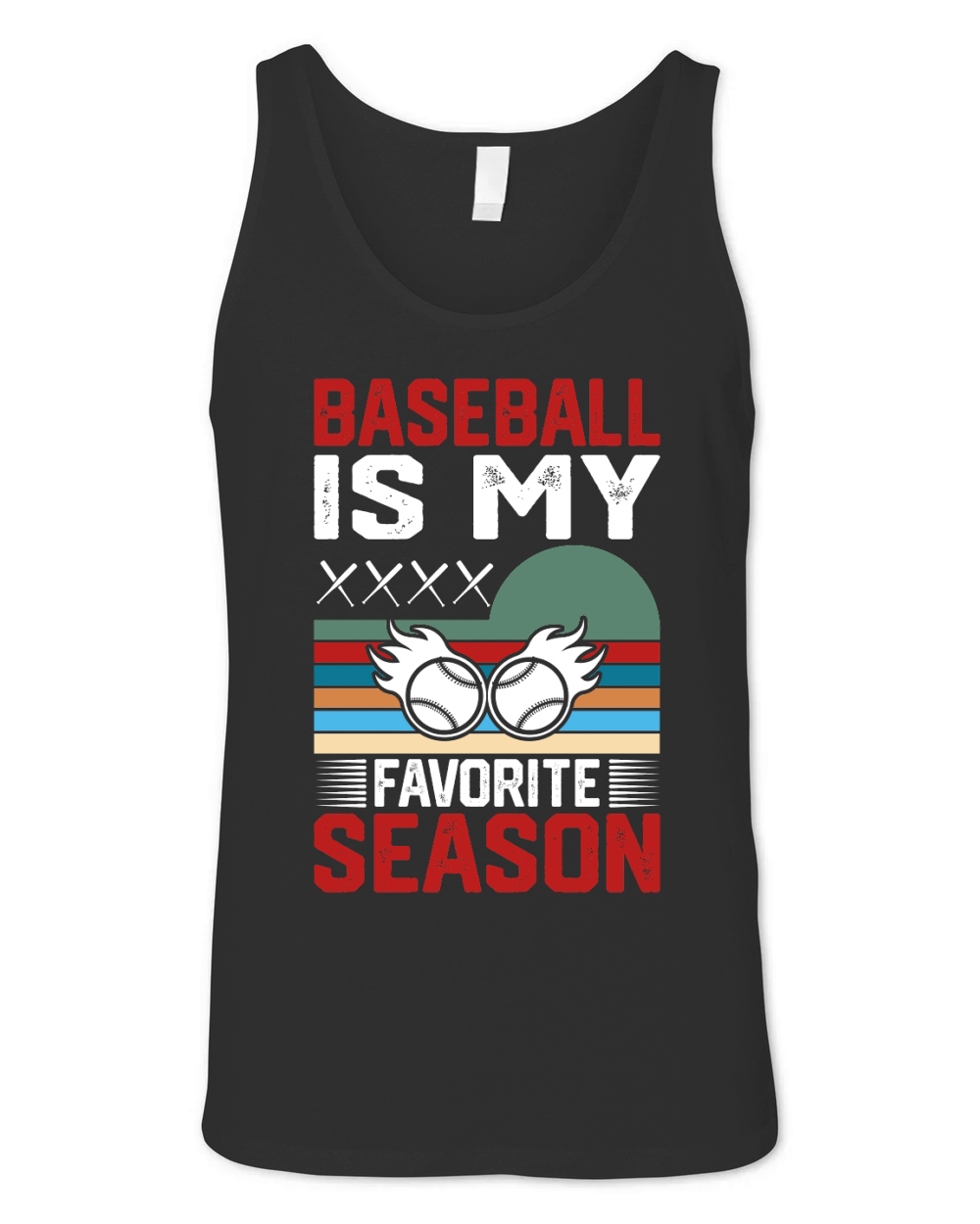 Baseball  was is and  Baseball typography Unisex Jersey Tank