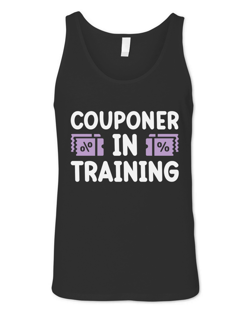 Couponer in Training Unisex Jersey Tank