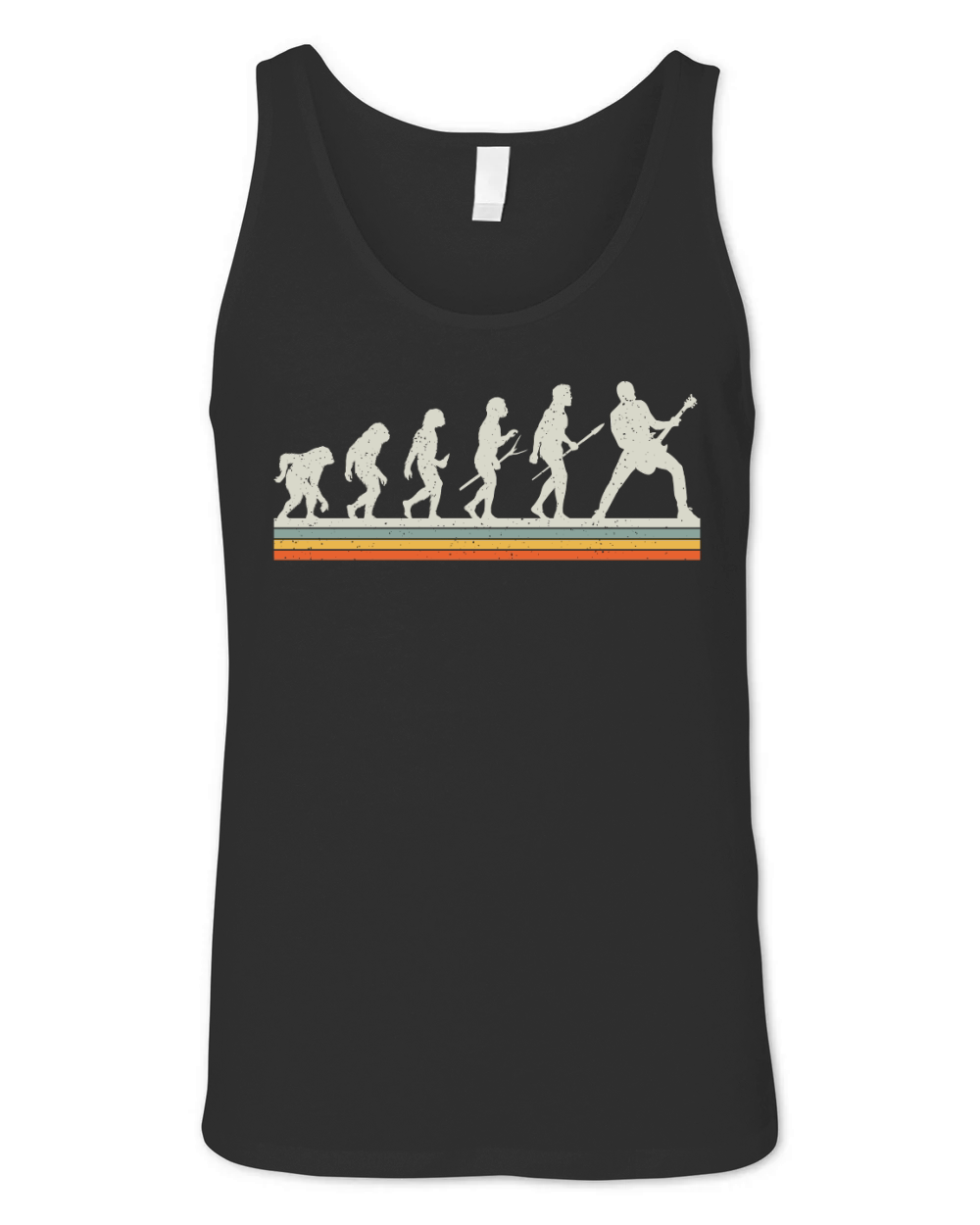 Guitar Player Evolution Funny Guitarist Vintage Unisex Jersey Tank