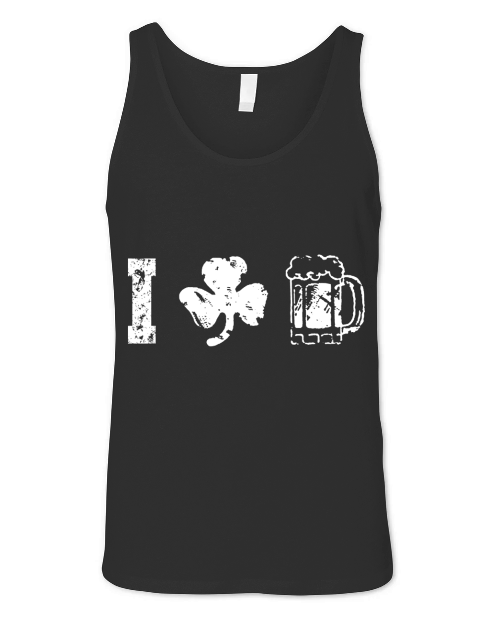 I Irish Beer Tshirt - Saint Patrick Gift Unisex Jersey Tank