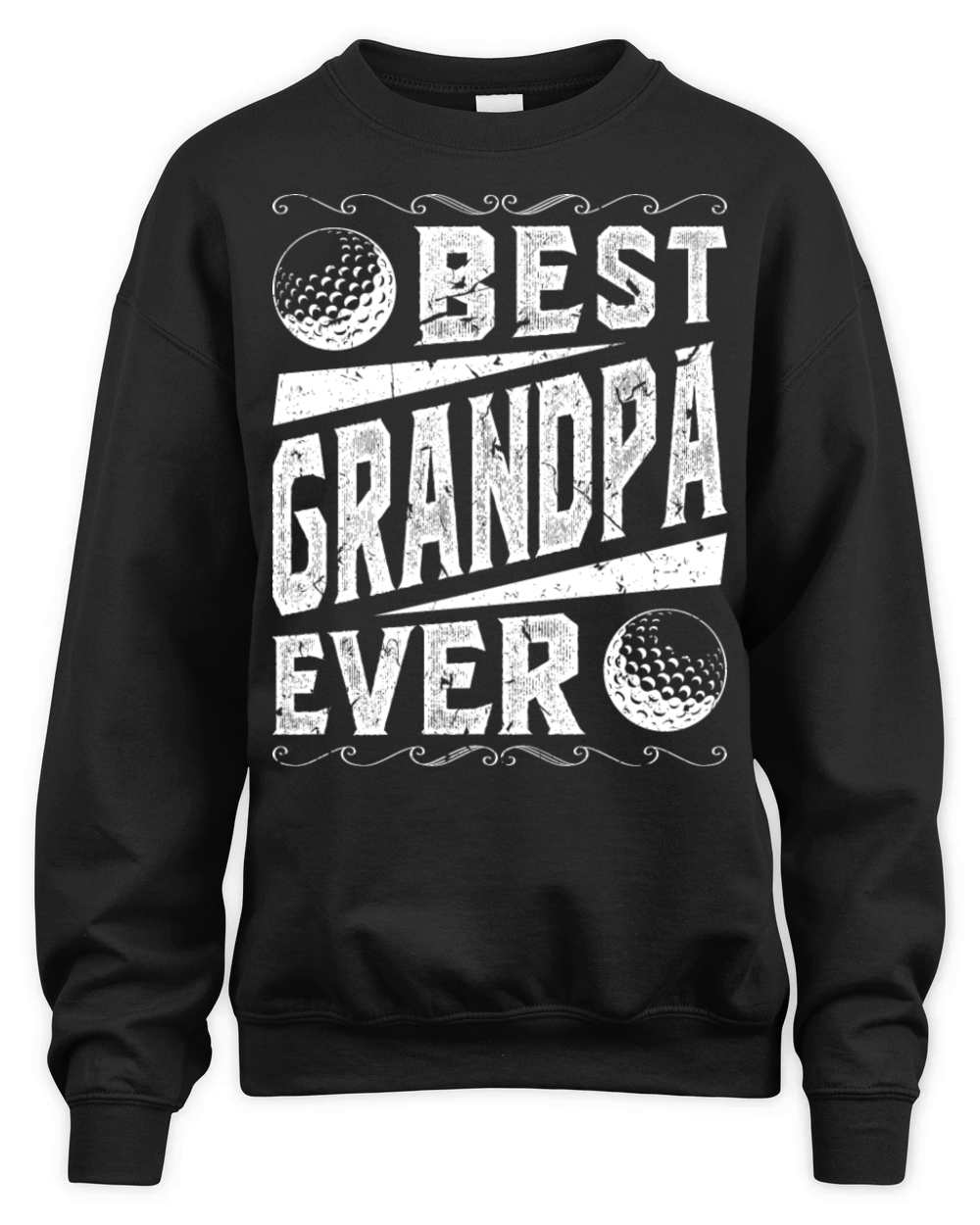 Best Grandpa Golf Unisex Premium Crewneck Sweatshirt