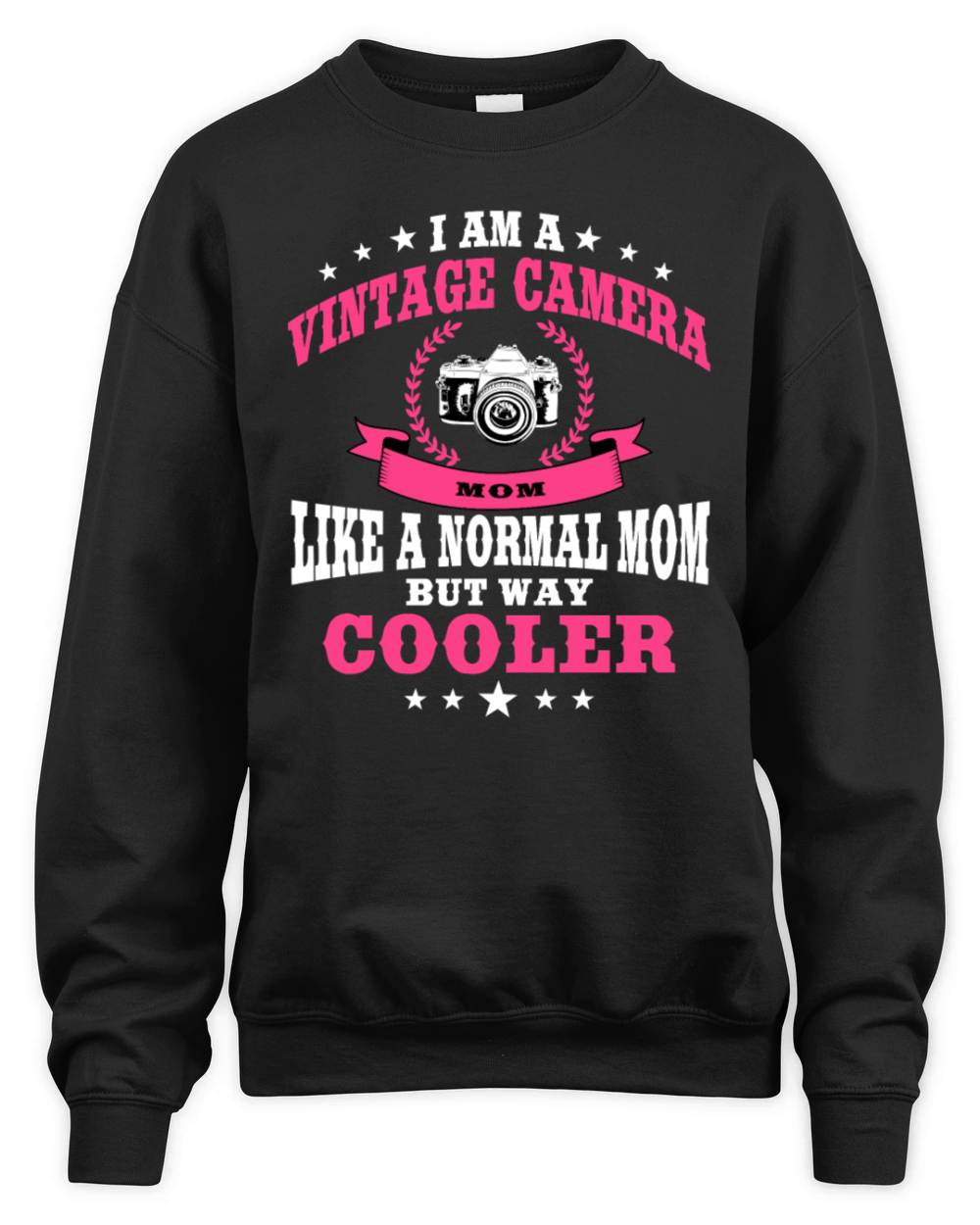 Vintage Camera Mom Unisex Premium Crewneck Sweatshirt