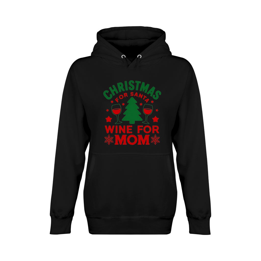 Christmas For Santa Wine For Mom Unisex Premium Pullover Hoodie