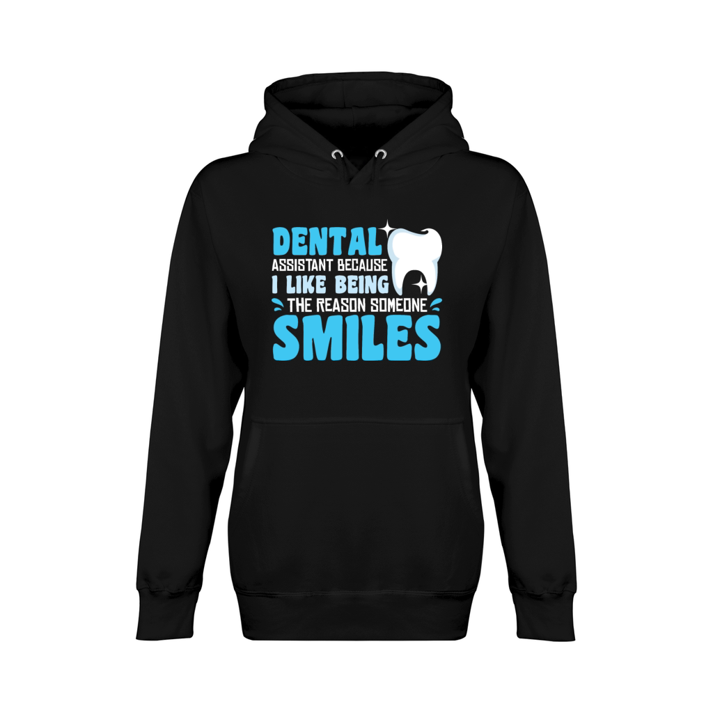 Dental Assistant I Like Being The Smiles Unisex Premium Pullover Hoodie