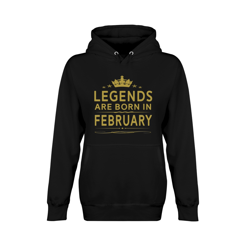 LEGENDS ARE BORN IN FEBRUARY FEBRUARY LEGENDS QUOT Unisex Premium Pullover Hoodie