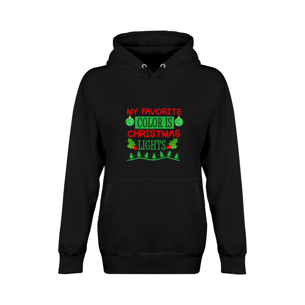 My Favorite Color is Christmas Lights 4 Unisex Premium Pullover Hoodie