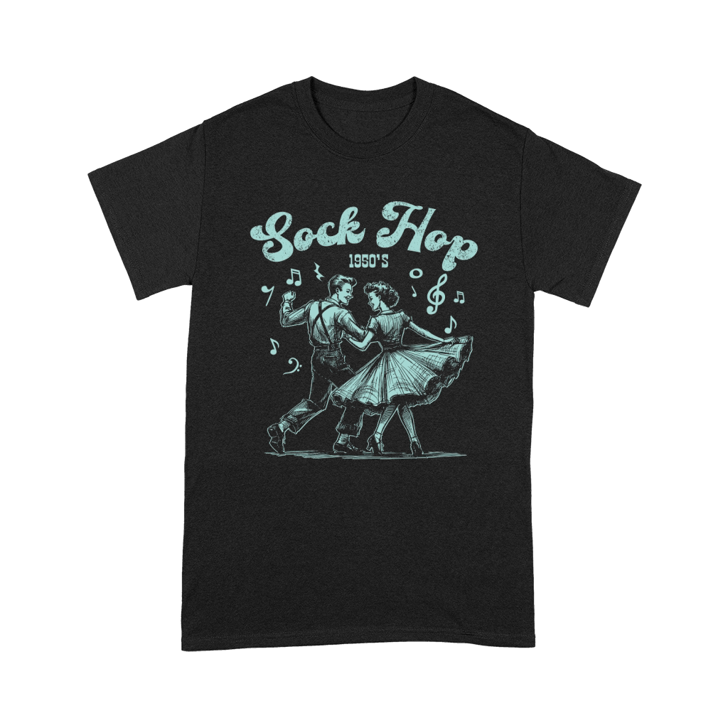 Sock Hop 1950s Dance D Green Unisex T-Shirt