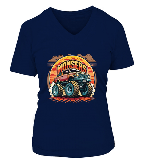 Monster Truck V-neck T-Shirt Woman