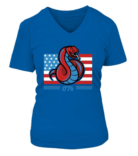 Vintage 4th July 1776 02 V-neck T-Shirt Woman