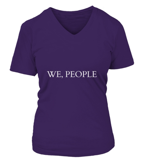We the People V-neck T-Shirt Woman