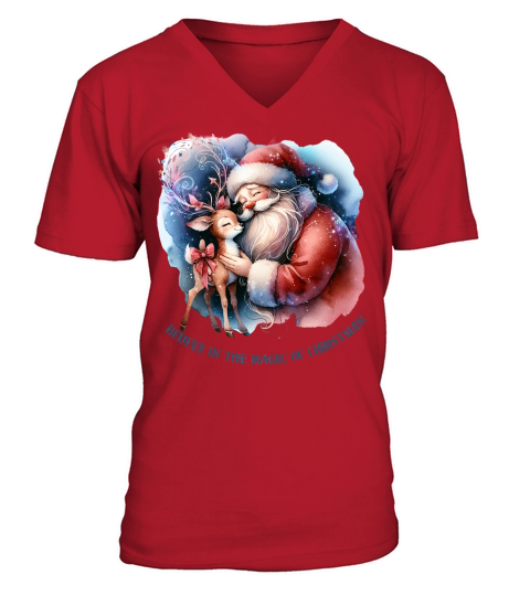 believe in the magic of christmas 2 V-Neck T-shirt