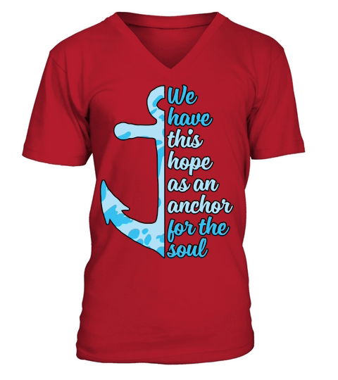 Christian Anchor For Soul Hope V-Neck T-shirt