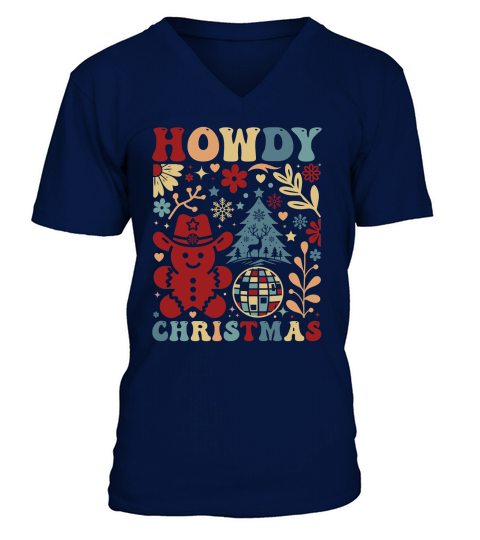 Howdy Christmas 9 V-Neck T-shirt